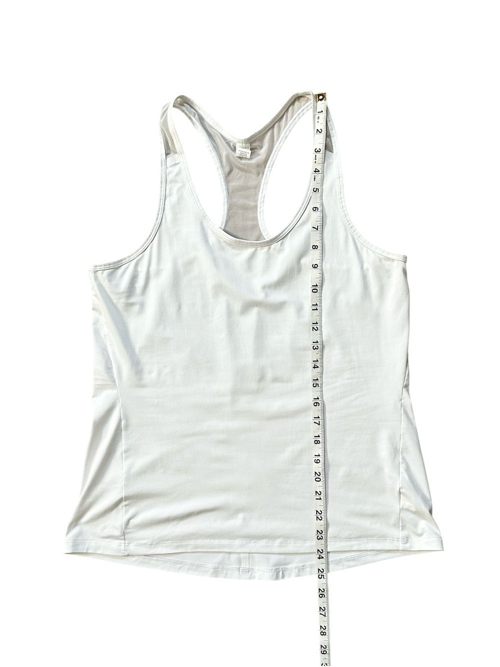 Athleta Chi Mesh Racerback Active Tank Top White Size Medium Petite - Picture 11 of 12